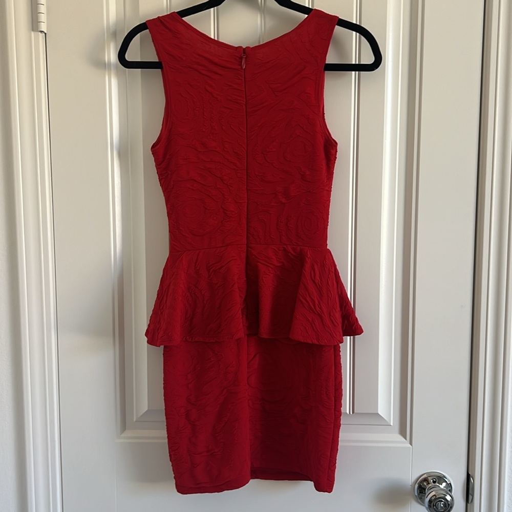 Red Mini Dress - Picture 4 of 4